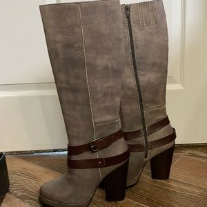 Seychelles knee high grey boot
